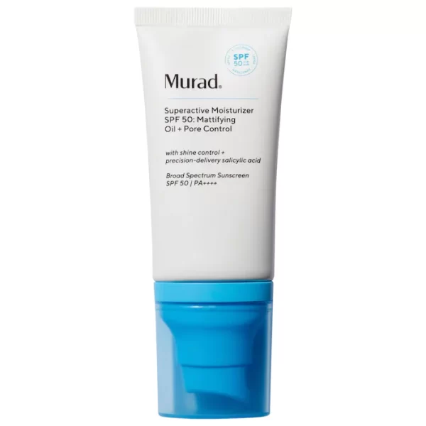 Murad  Superactive Mattifying Oil + Pore Control Moisturizer SPF 50 with Salicylic Acid