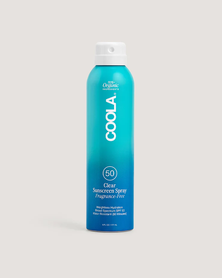 COOLA Clear Sunscreen Spray SPF 50 Fragrance Free
