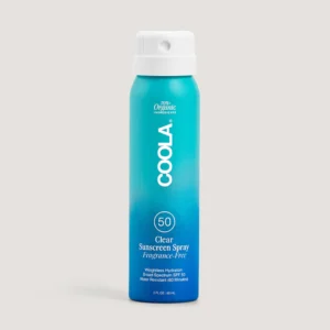 COOLA Clear Sunscreen Spray SPF 50 Fragrance Free Travel Size